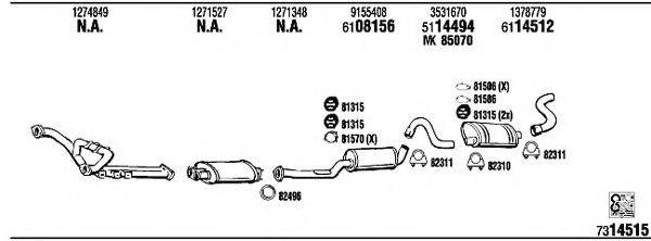 FONOS VO74014 Система випуску ОГ