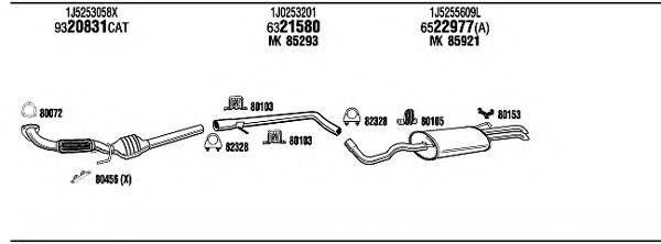 FONOS VW20723 Система випуску ОГ