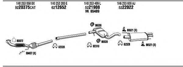 FONOS VW21019 Система випуску ОГ