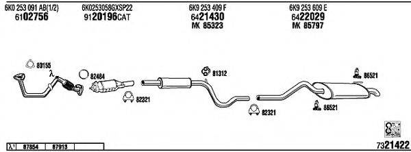 FONOS VW21030 Система випуску ОГ