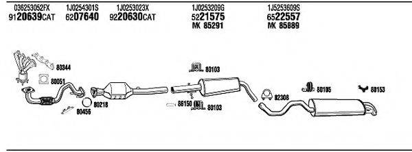 FONOS VWT14591A Система випуску ОГ