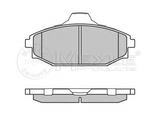 MEYLE 0252351816W Комплект гальмівних колодок, дискове гальмо