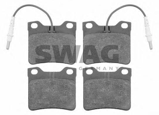 SWAG 62916137 Комплект гальмівних колодок, дискове гальмо