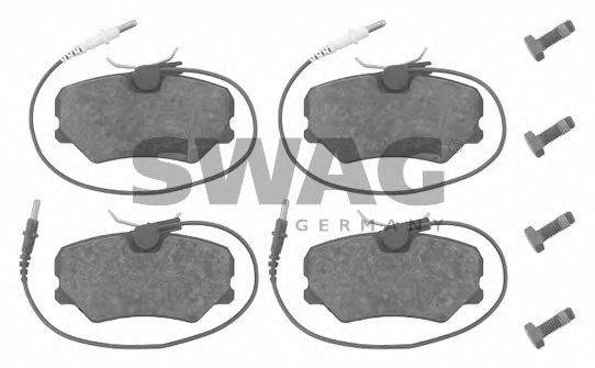 SWAG 62916258 Комплект гальмівних колодок, дискове гальмо