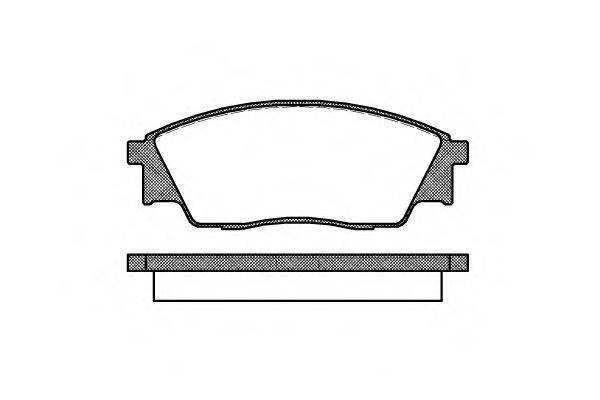 ROADHOUSE 230700 Комплект гальмівних колодок, дискове гальмо