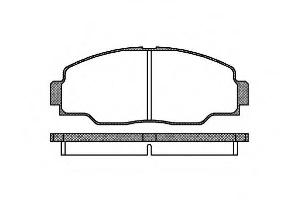 ROADHOUSE 230800 Комплект гальмівних колодок, дискове гальмо