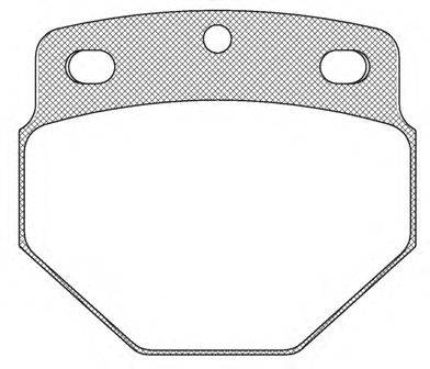 ROADHOUSE JSX261500 Комплект гальмівних колодок, дискове гальмо