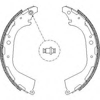 ROADHOUSE 465000 Комплект гальмівних колодок