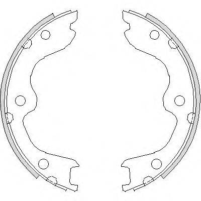 ROADHOUSE 473800 Комплект гальмівних колодок, стоянкова гальмівна система