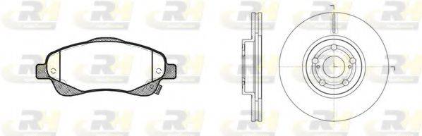 ROADHOUSE 8104600 Комплект гальм, дисковий гальмівний механізм