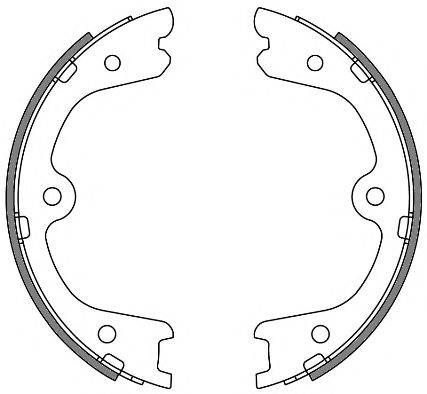 ROADHOUSE 426400 Комплект гальмівних колодок, стоянкова гальмівна система