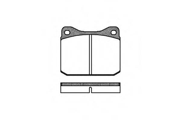 REMSA 001000 Комплект гальмівних колодок, дискове гальмо