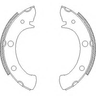 REMSA 432800 Комплект гальмівних колодок