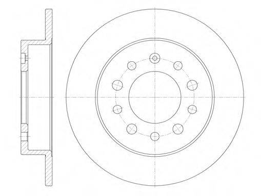 REMSA 676200 гальмівний диск