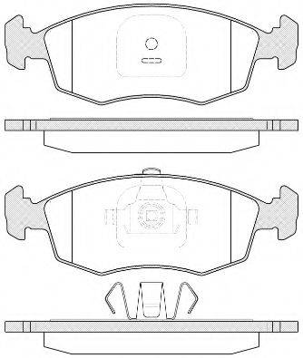 REMSA 017235 Комплект гальмівних колодок, дискове гальмо