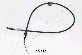 JAPANPARTS BC151R Трос, стоянкова гальмівна система
