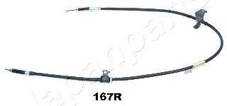 JAPANPARTS BC167R Трос, стоянкова гальмівна система