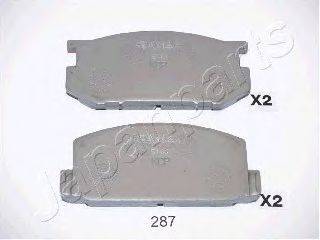 JAPANPARTS PA287AF Комплект гальмівних колодок, дискове гальмо