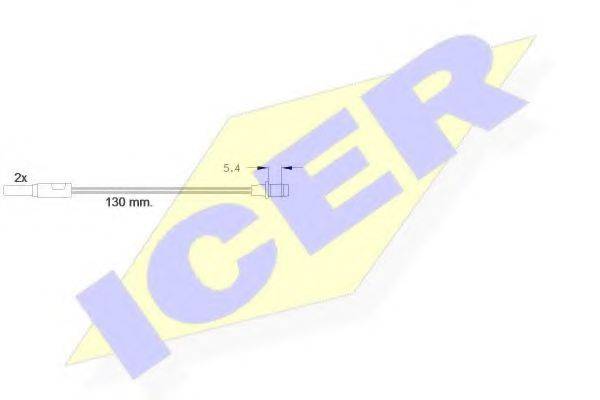 ICER 610166EC Сигналізатор, знос гальмівних колодок