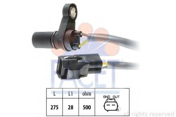 FACET 90374 Датчик частоти обертання, автоматична коробка передач