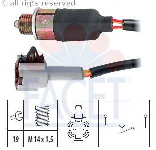 FACET 76237 Вимикач, фара заднього ходу