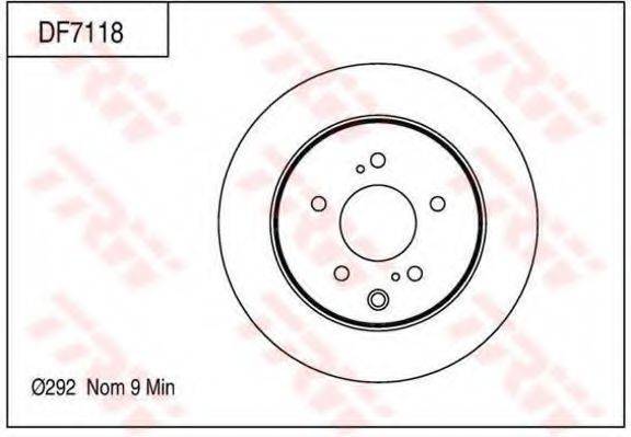 TRW DF7118 гальмівний диск