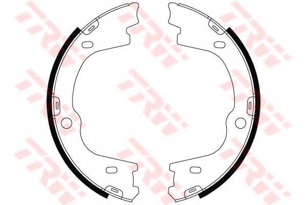 TRW GS8803 Комплект гальмівних колодок, стоянкова гальмівна система