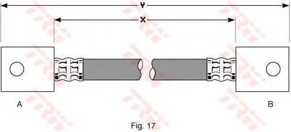 TRW PHA133 Гальмівний шланг