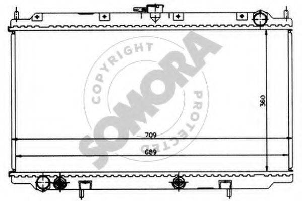 SOMORA 192341 Радіатор, охолодження двигуна