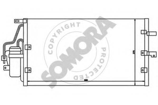 SOMORA 313360 Конденсатор, кондиціонер