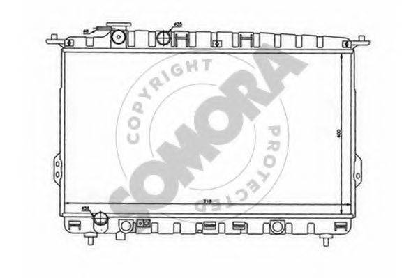 SOMORA 137040B Радіатор, охолодження двигуна