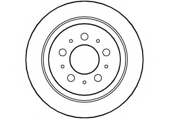 NATIONAL NBD1076 гальмівний диск
