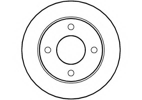 NATIONAL NBD188 гальмівний диск