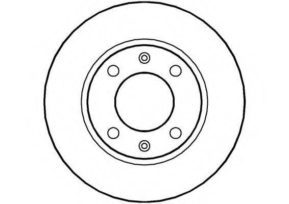 NATIONAL NBD198 гальмівний диск