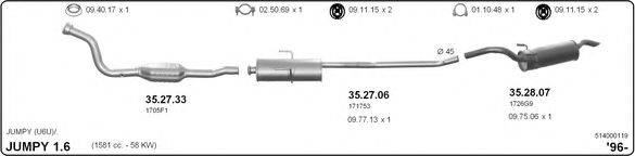 IMASAF 514000119 Система випуску ОГ