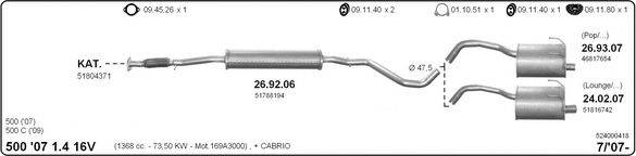 IMASAF 524000418 Система випуску ОГ