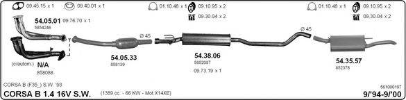 IMASAF 561000197 Система випуску ОГ