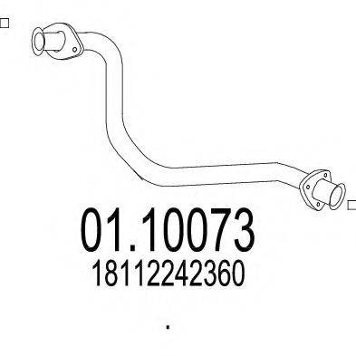 MTS 0110073 Труба вихлопного газу