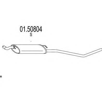 MTS 0150804 Середній глушник вихлопних газів