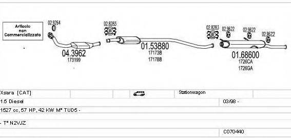MTS C070440008092 Система випуску ОГ