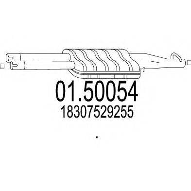 MTS 0150054 Середній глушник вихлопних газів