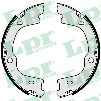 LPR 01057 Комплект гальмівних колодок, стоянкова гальмівна система
