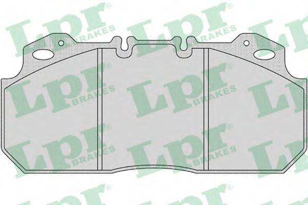 LPR 05P1161 Комплект гальмівних колодок, дискове гальмо