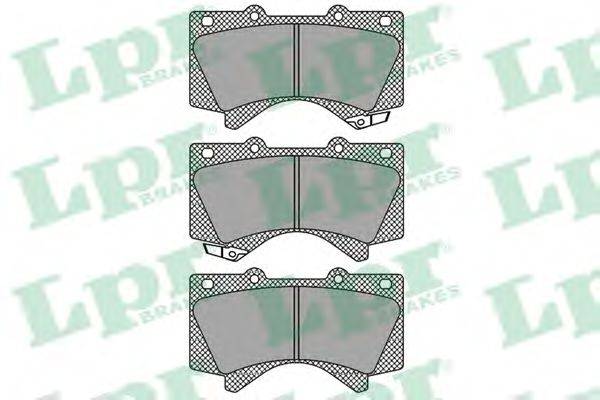 LPR 05P1418 Комплект гальмівних колодок, дискове гальмо