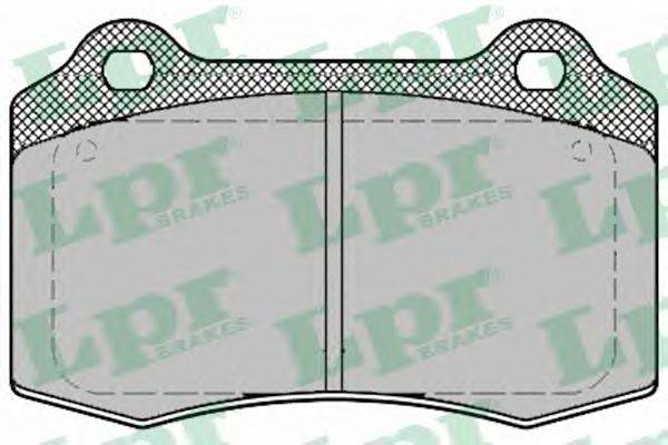 LPR 05P1426 Комплект гальмівних колодок, дискове гальмо