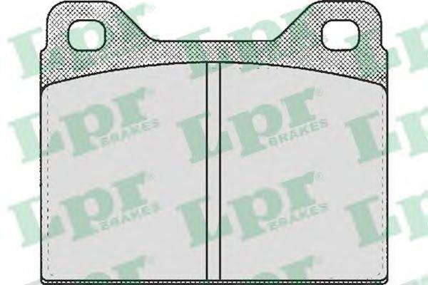 LPR 05P144 Комплект гальмівних колодок, дискове гальмо