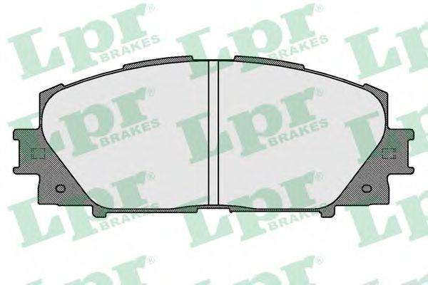 LPR 05P1529 Комплект гальмівних колодок, дискове гальмо