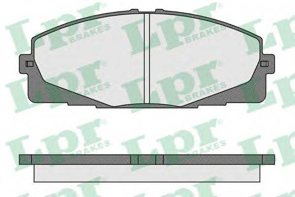 LPR 05P1595 Комплект гальмівних колодок, дискове гальмо