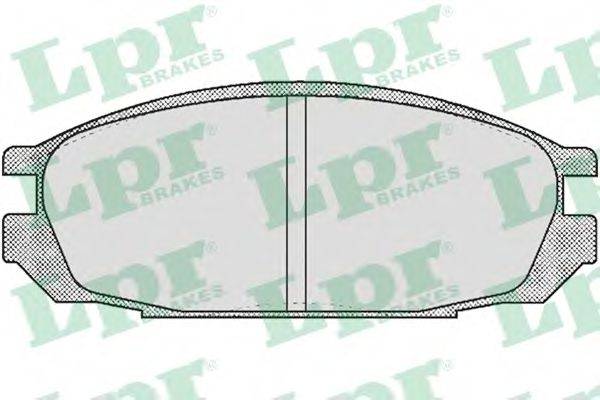 LPR 05P376 Комплект гальмівних колодок, дискове гальмо