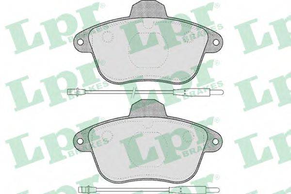 LPR 05P478 Комплект гальмівних колодок, дискове гальмо